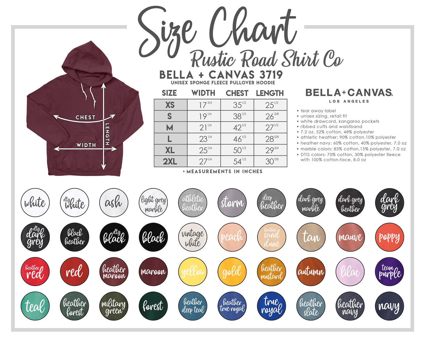 Custom Bella Canvas Hooded Sweatshirt