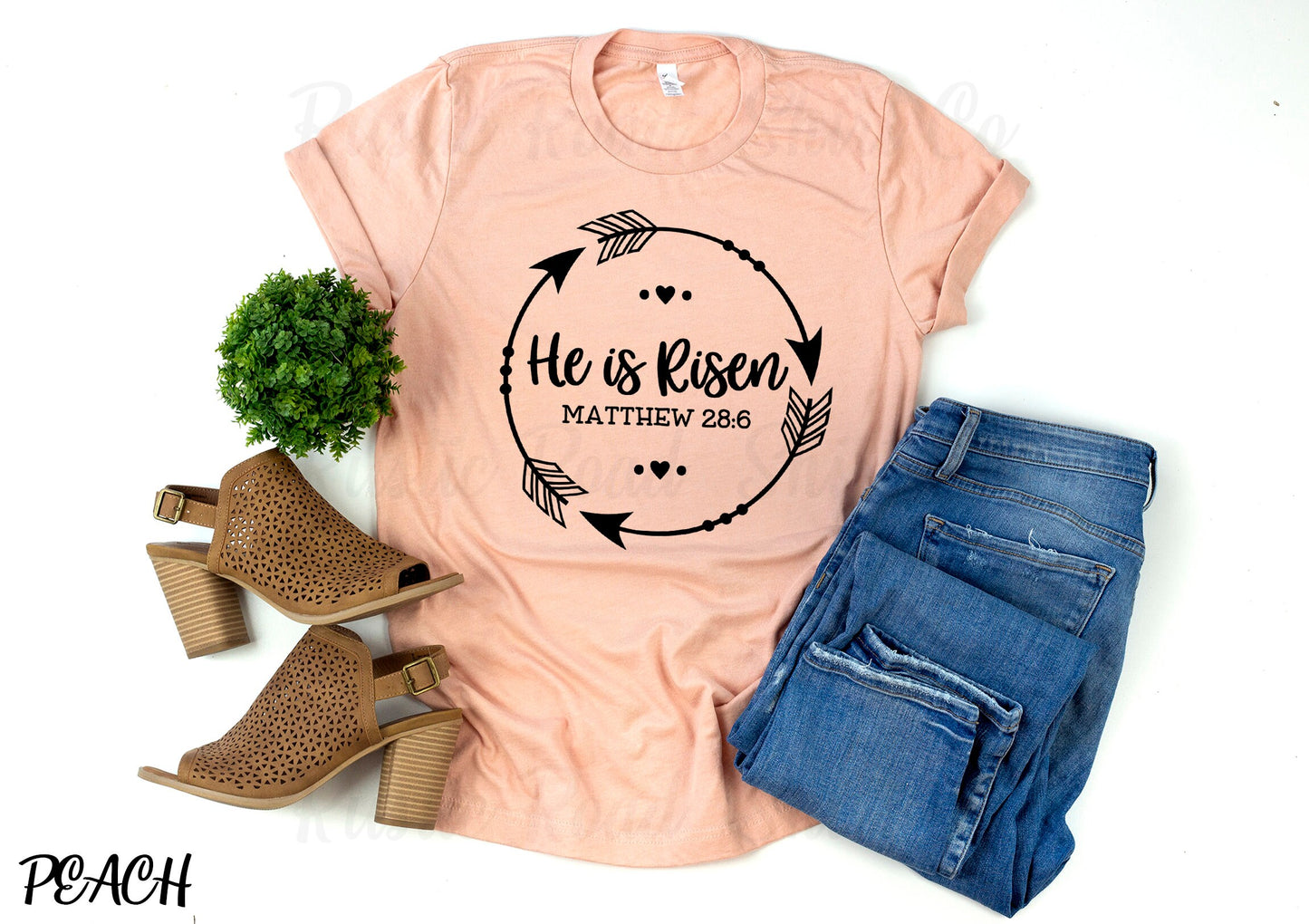 Religious Easter Shirt, Women's Easter Shirt, Matching Family Easter Shirts, Happy Easter Shirt, He is Risen Shirt 107
