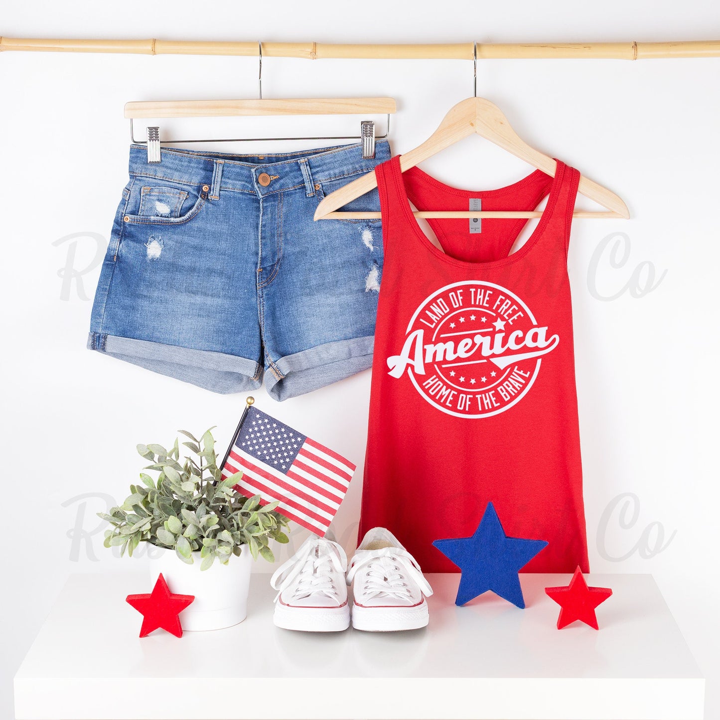 4th of July Tank, Women's Fourth of July Shirt, Patriotic Tank Top, USA Tank Top