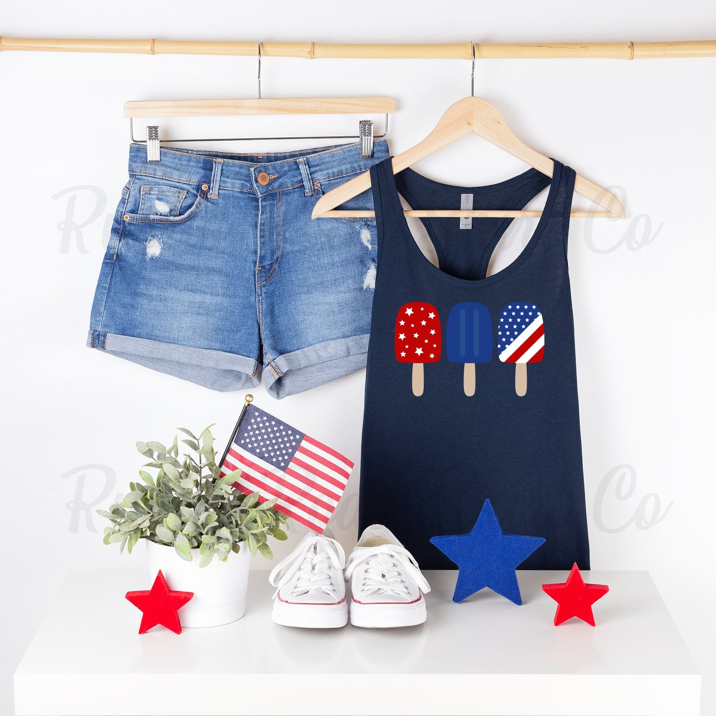4th of July Tank, Women's Fourth of July Shirt, Patriotic Tank Top, USA Tank Top