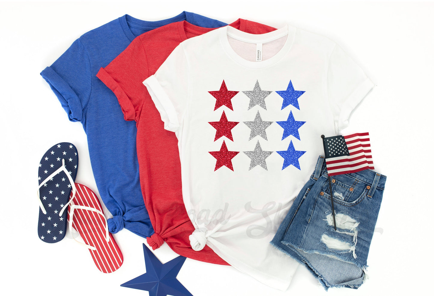 4th of July T-shirt, Ladies Patriotic Shirt, Independence Day T-shirt, Fourth of July Shirt, Bella Canvas T-shirt
