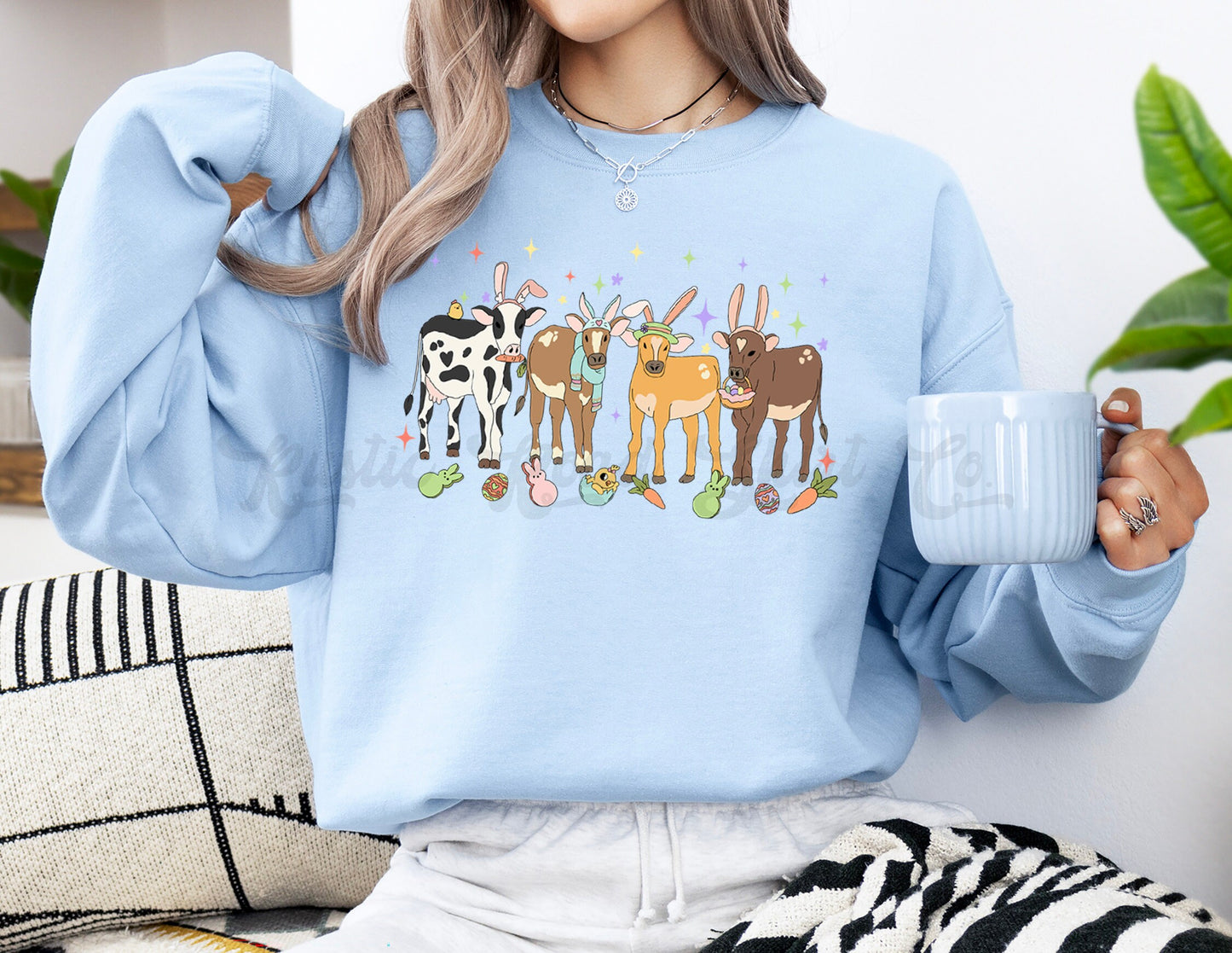 Easter Sweatshirt Women, Easter Crewneck, Bunny Sweatshirt, Jesus Sweatshirt, Teacher Easter Shirt 151