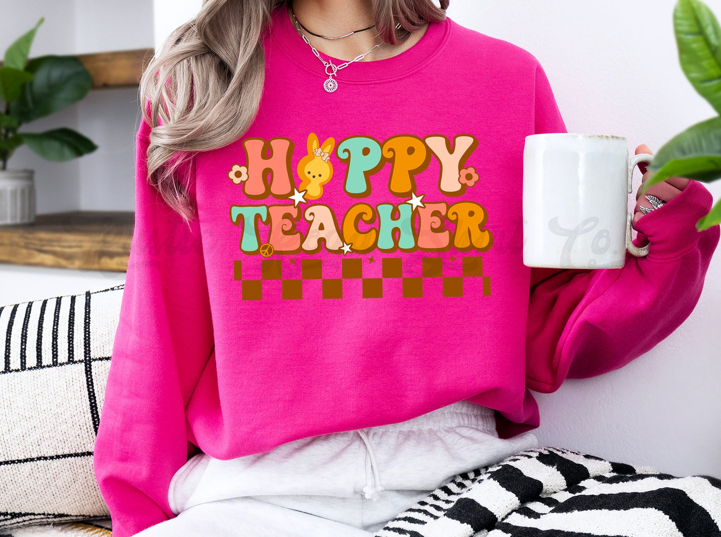Teacher Easter Shirt, Easter Sweatshirt Women, Easter Crewneck, Bunny Sweatshirt, Jesus Sweatshirt, Teacher Easter Shirt 211