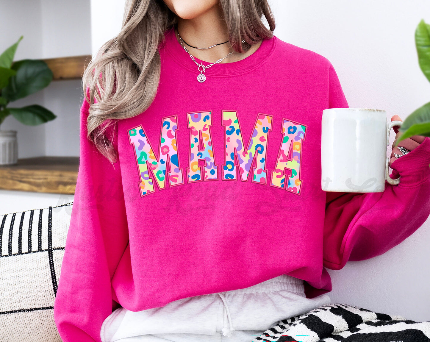 Mama Sweatshirt, Easter Sweatshirt Women, Easter Crewneck, Bunny Sweatshirt, Mother's Day Gift 216