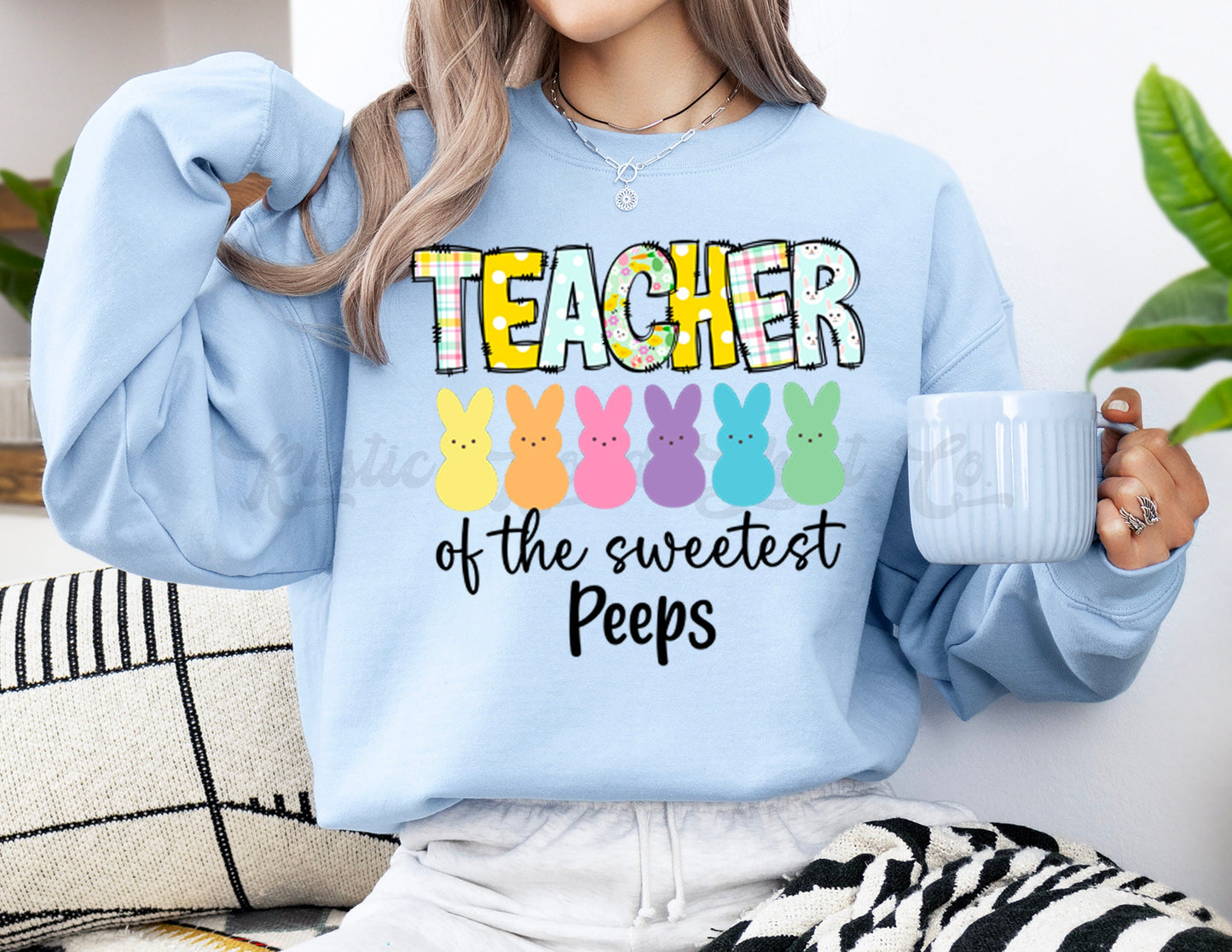 Teacher Easter Shirt, Easter Sweatshirt Women, Easter Crewneck, Bunny Sweatshirt, Jesus Sweatshirt, Teacher Easter Shirt 213