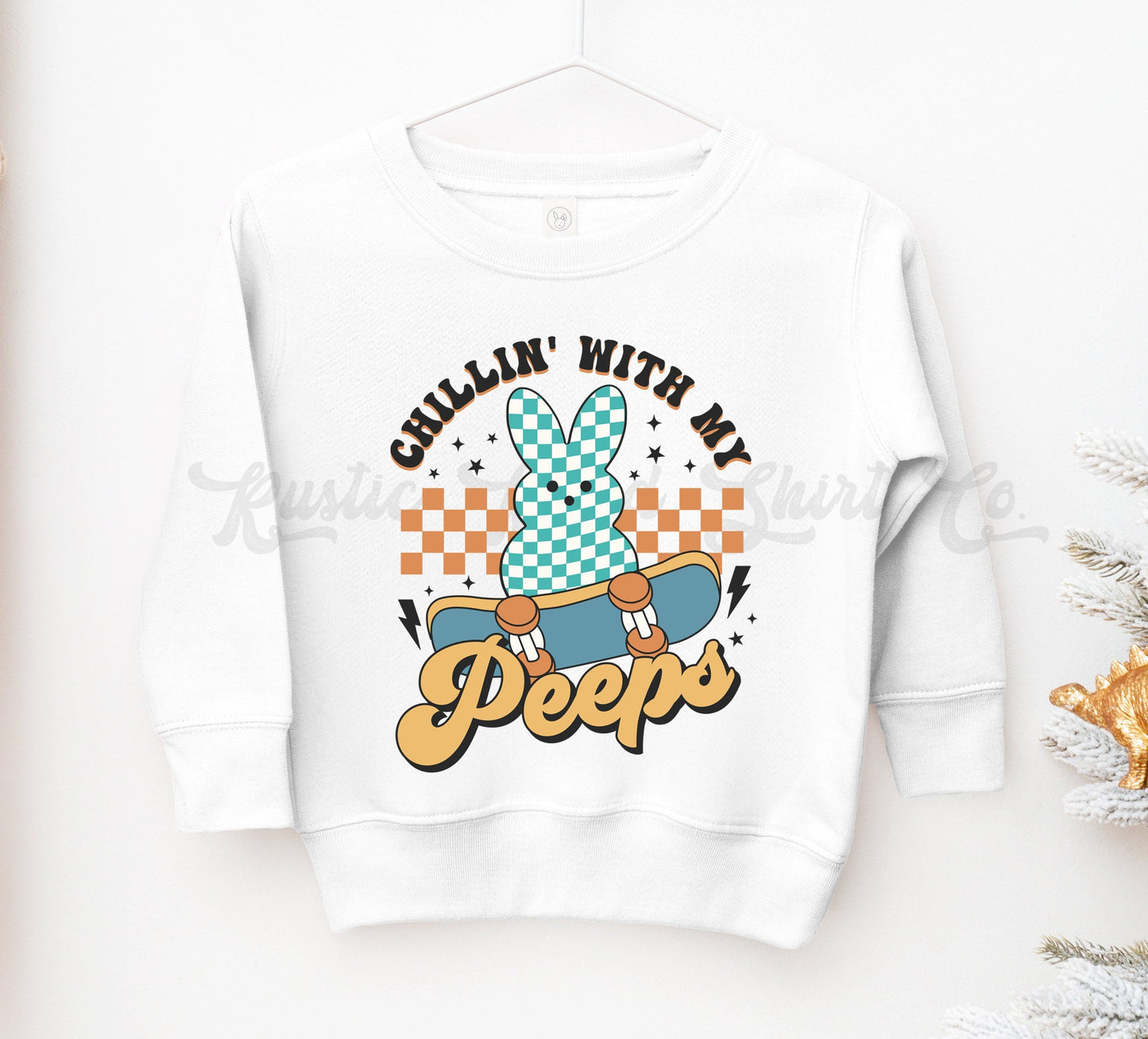 Chillin With My Peeps Sweatshirt, Boys Easter Sweatshirt, Boy Easter Shirt, Toddler Easter Outfit, Girls Easter Shirt, Easter Basket Gift 117