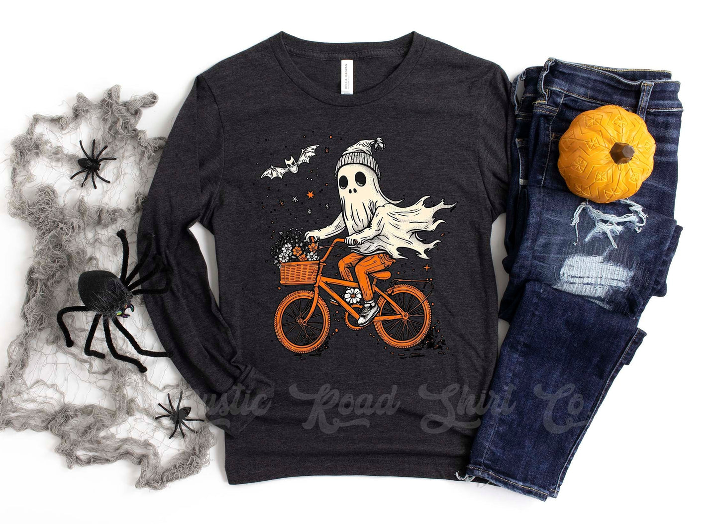 Ghost Halloween Shirt, Halloween Long Sleeve Shirt, Toddler Halloween Shirt, Girls Halloween Shirt,