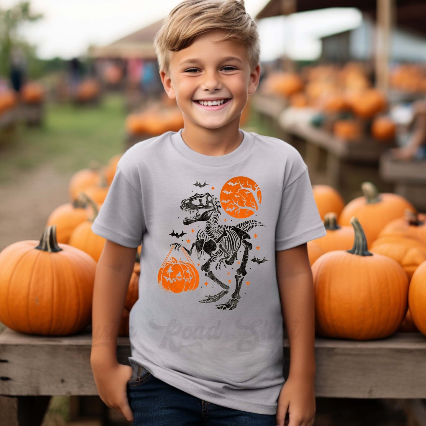 Toddler Halloween Shirt, Halloween Dinosaur T-Shirt, Boys Boo Shirt, Youth Halloween Shirt