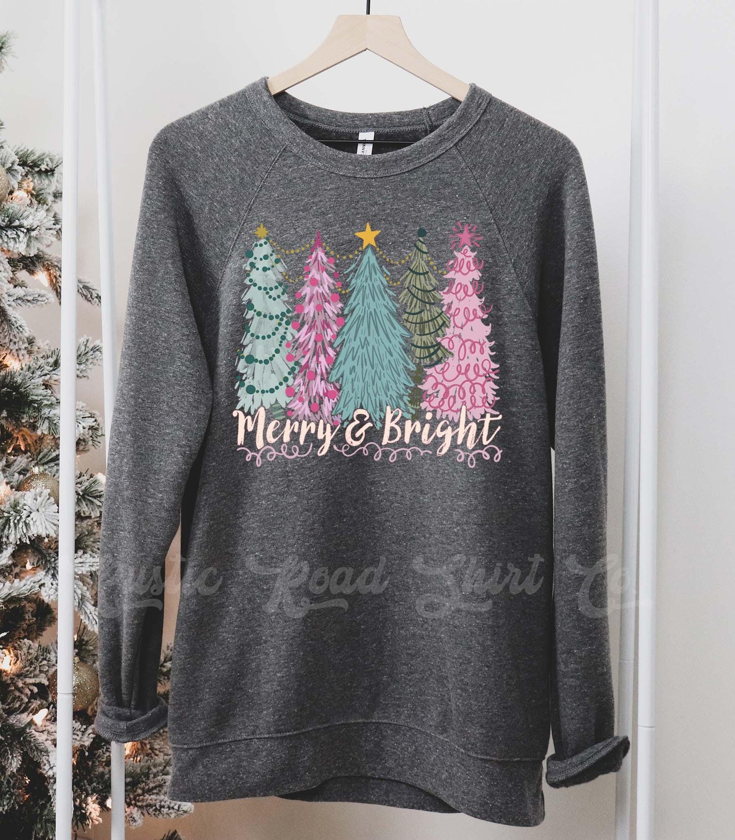Merry and Bright Sweatshirt, Christmas Sweatshirt, Holiday Sweater, Family Christmas Sweatshirt