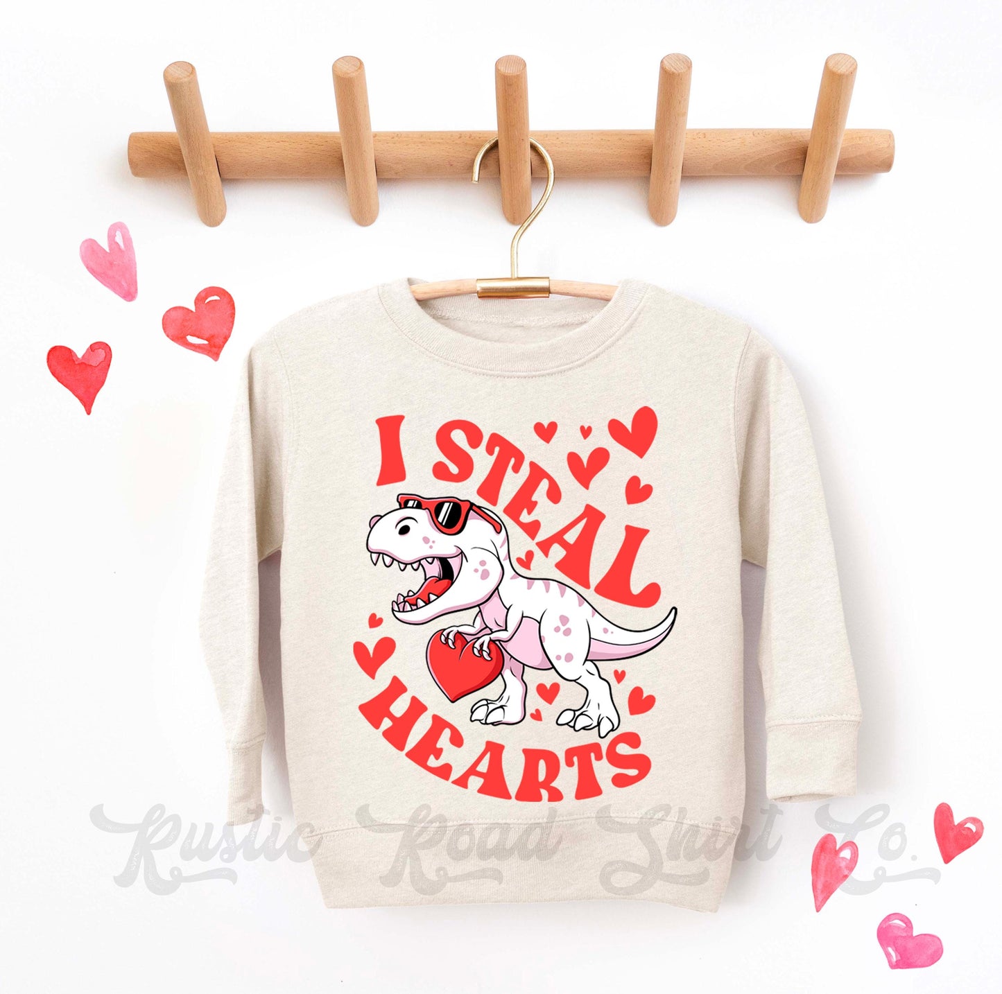 Boys Valentines Sweatshirt, I Steal Hearts Sweatshirt, Kids Valentines Day Shirt, Funny Valentines Day Shirt
