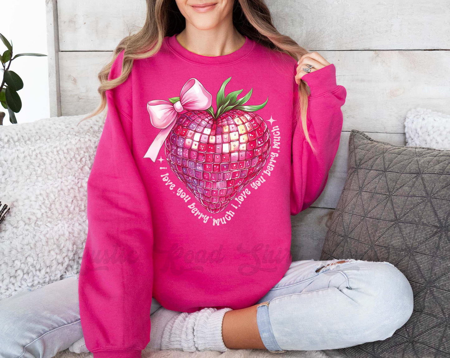 I Love You Berry Much Sweatshirt, Valentines Day Sweatshirt, Valentines Sweatshirt, Valentines Day Gift, Heart Shirt, Love Sweatshirt