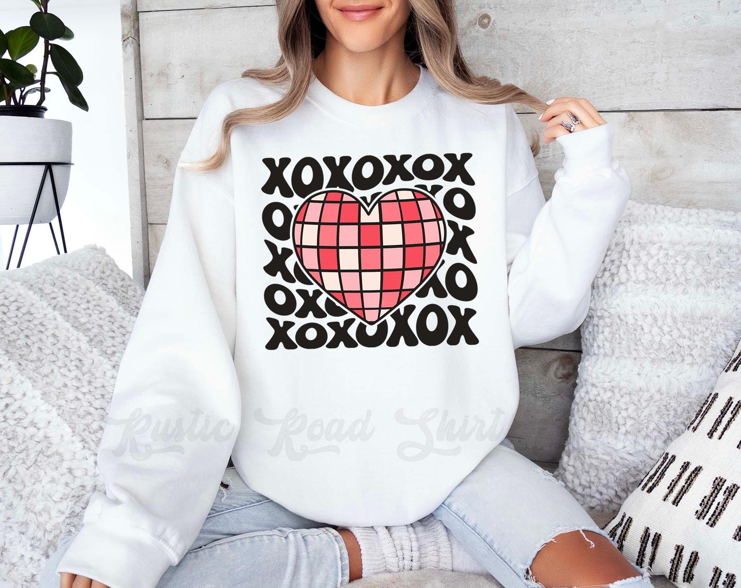 XOXO Valentines Sweatshirt, Valentines Day Sweater, Valentines Crewneck, Teacher Valentines Gift