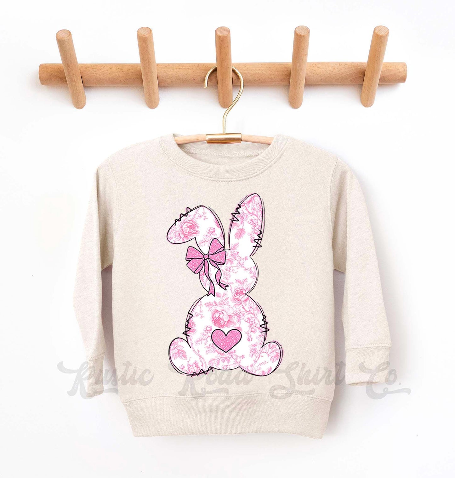 Easter Sweatshirt, Bubblegum Bunny Shirt, Girls Easter Sweatshirt, Toddler Easter Outfit, Easter Basket Gift 48