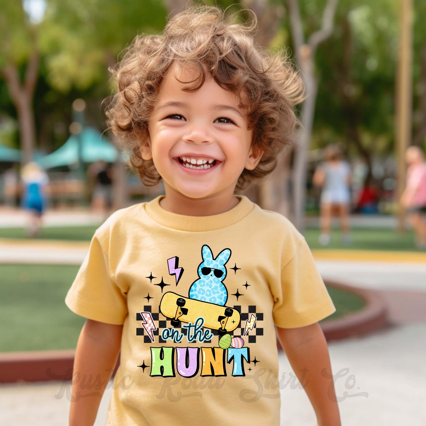 Boys Easter Shirt, On the Hunt Shirt, Toddler Easter Outfit, Easter Basket Gift 137