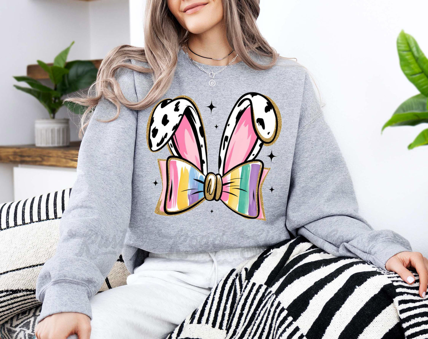 Easter Sweatshirt, Easter Bunny Sweatshirt, Women’s Easter Sweater, Easter Teacher Sweatshirt, 174