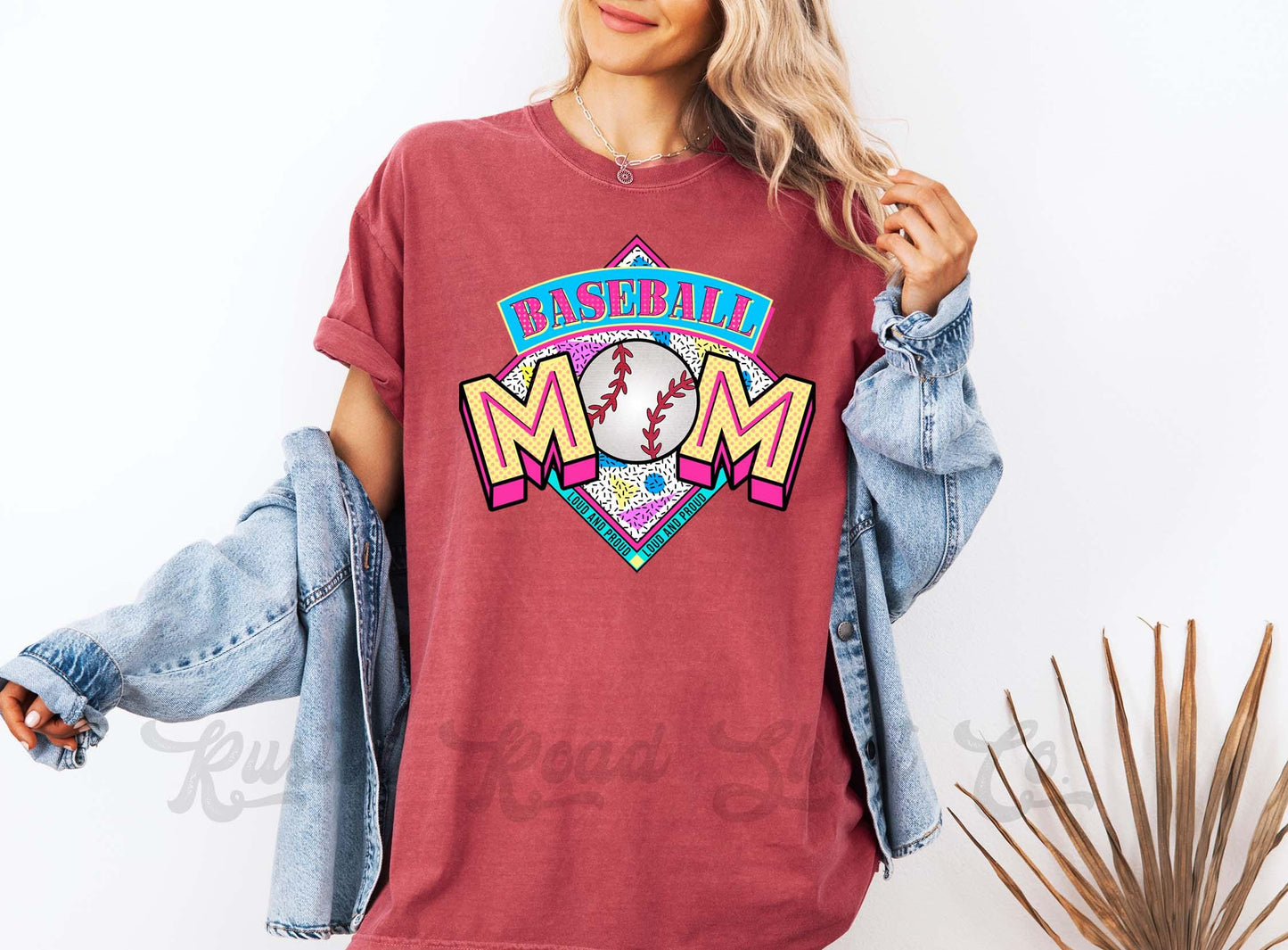 Baseball Mama Shirt, Comfort Colors™ Shirt, Retro 90's Shirt, Baseball Sister Shirt, Coquette Baseball Tshirt