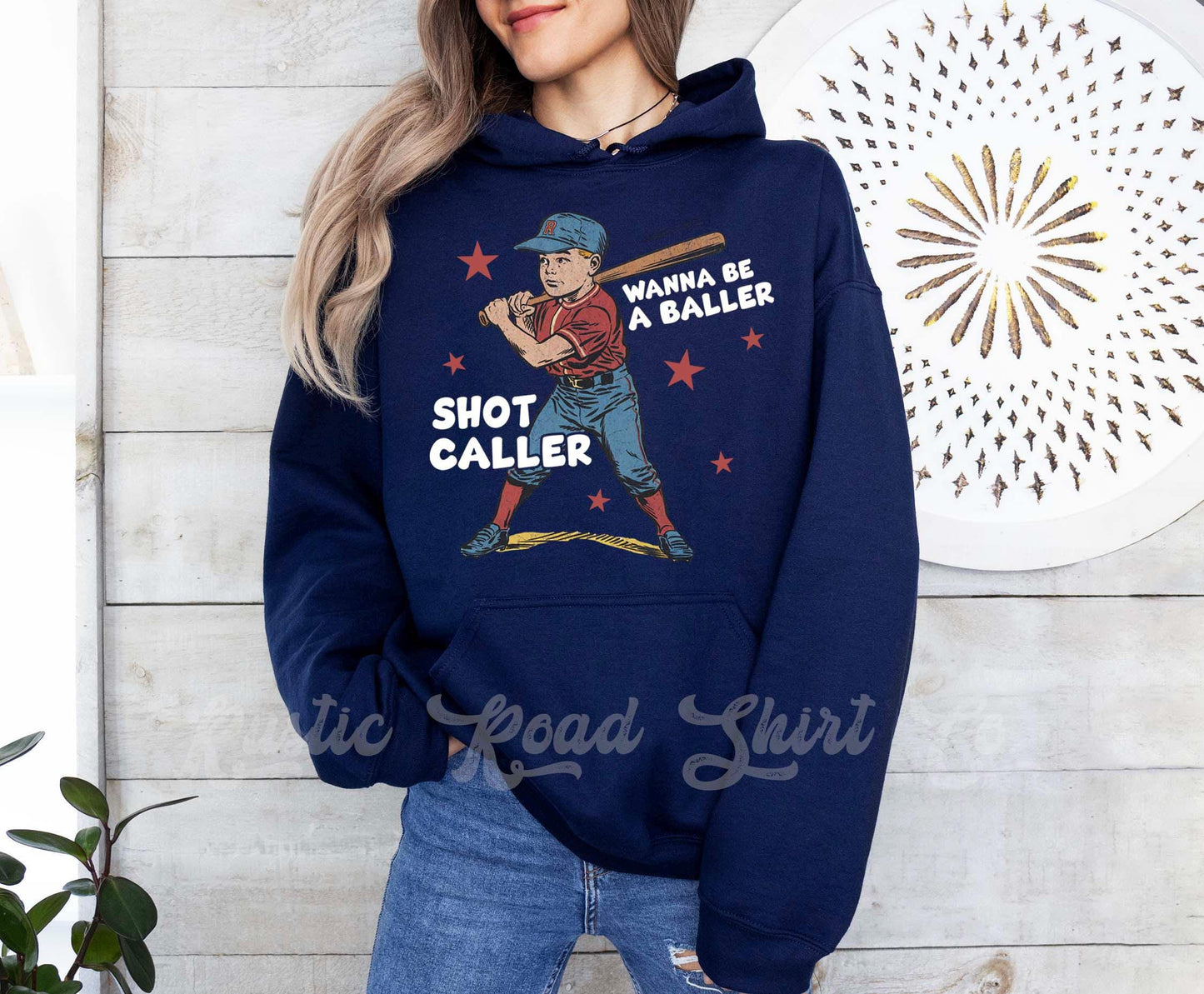 Baseball Mom Sweatshirt, Baller Shot Caller Sweatshirt, Baseball Mama Hoodie, Baseball Sister Sweatshirt