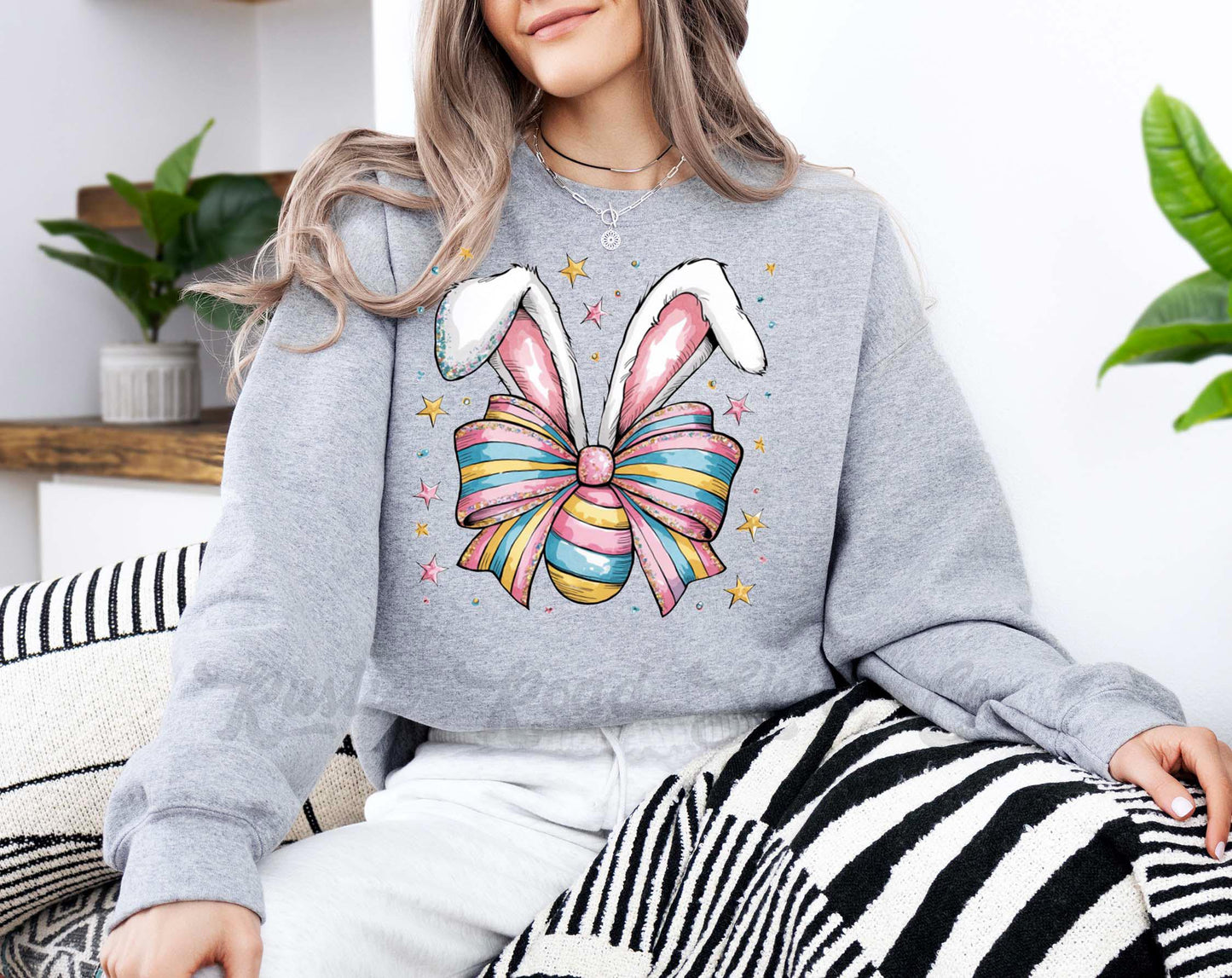 Easter Sweatshirt, Easter Bunny Sweatshirt, Women’s Easter Sweater, Easter Teacher Sweatshirt, 176