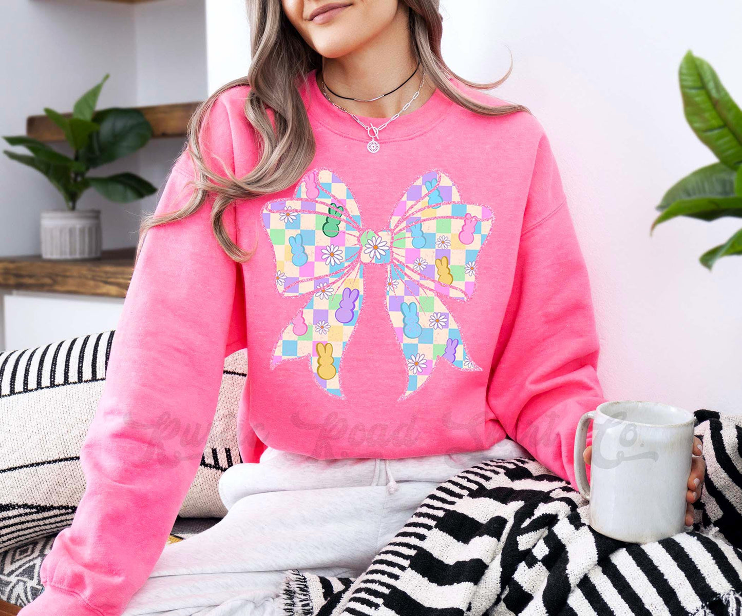 Easter Sweatshirt, Easter Bunny Sweatshirt, Women’s Easter Sweater, Easter Teacher Sweatshirt, 235