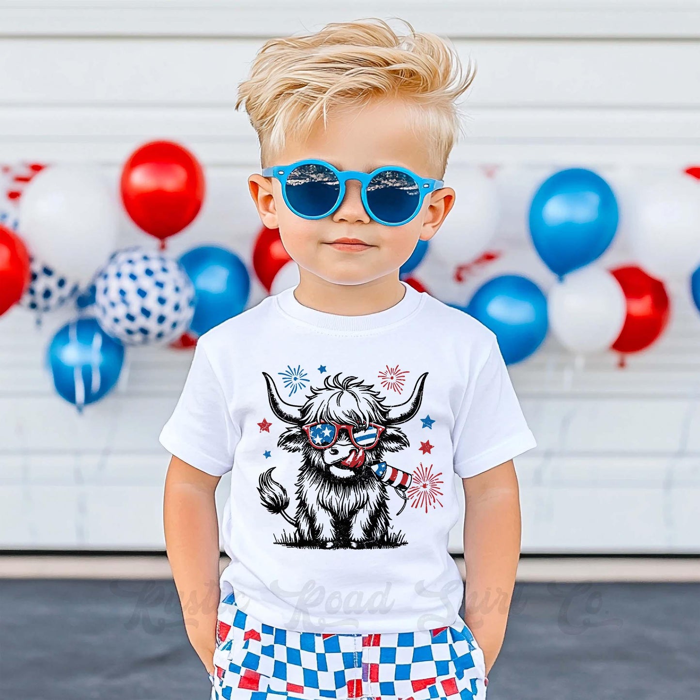 Kids 4th of July Shirt, Boys 4th of July Shirt, Memorial Day Shirt, Cow Kids Shirt, Funny 4th of July Shirt