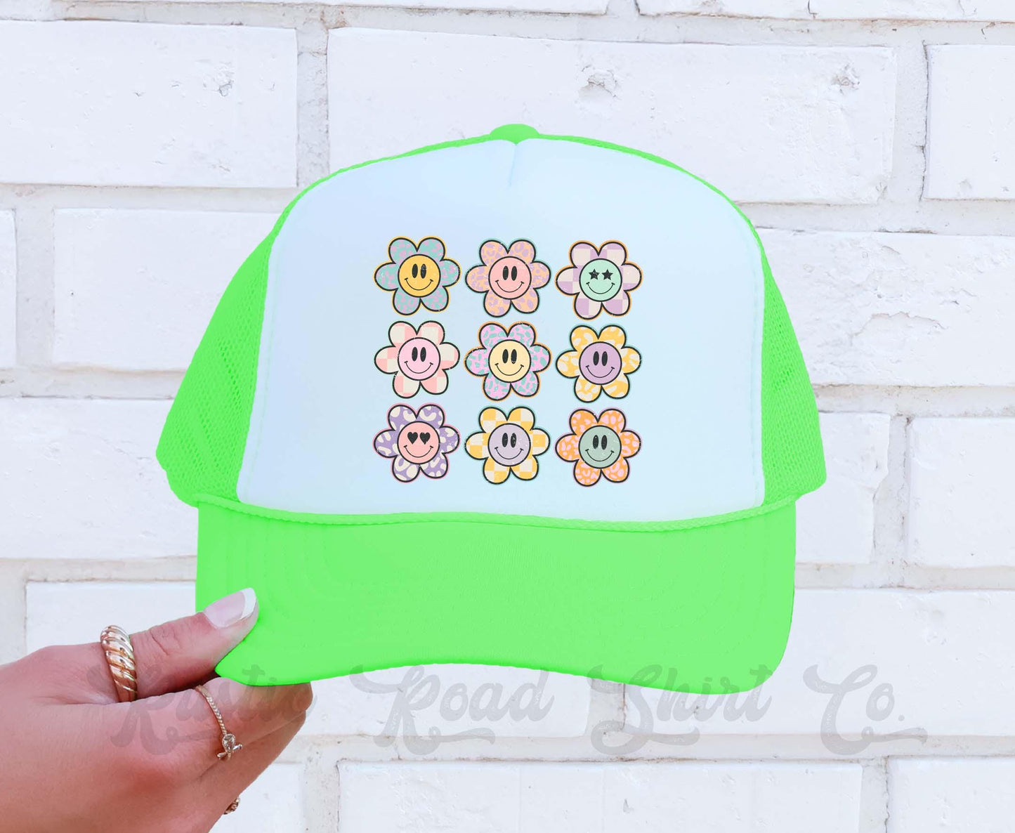 Preppy Style Hat, Lake Life Hat, Lake Bum Hat, Lake Bum Hat, 90's Retro Neon Hat, Vintage Style Trucker Hat