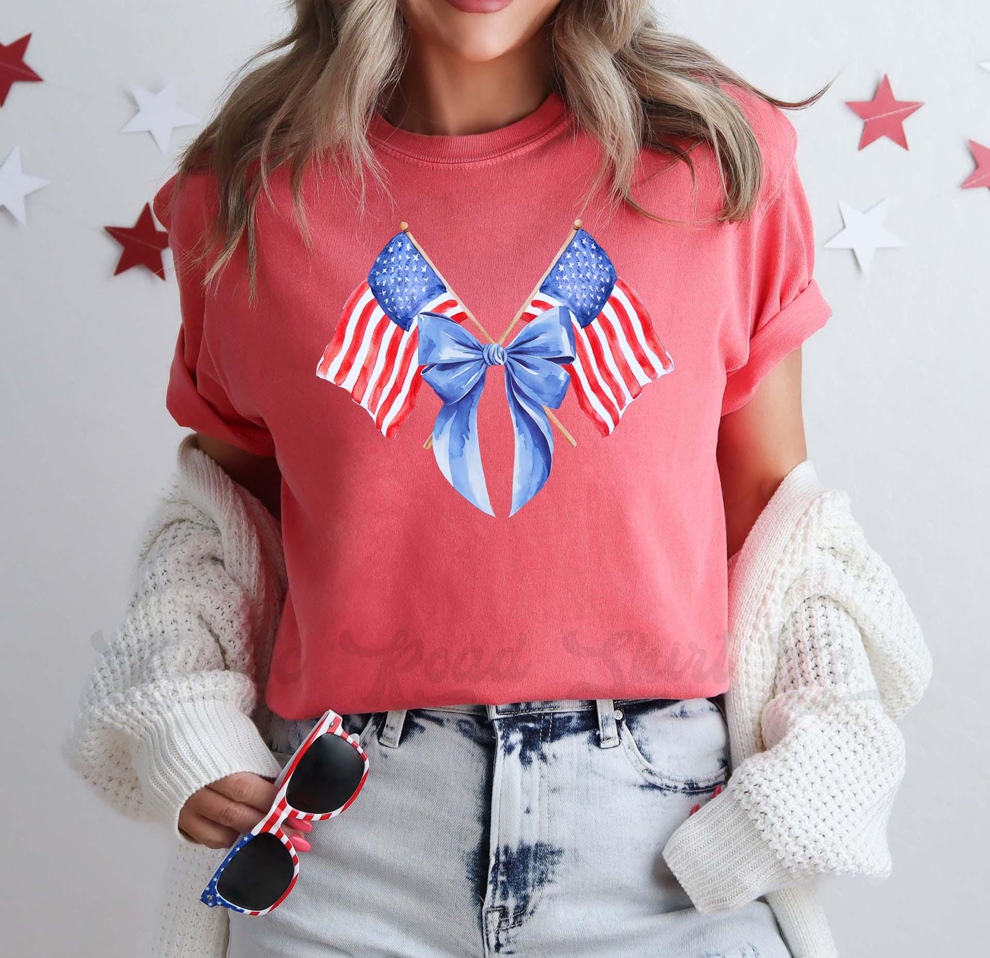 Coquette 4th of July Shirt, Fourth of July Shirt, Memorial Day Shirt, Comfort Colors™ Shirt, 4th of July Shirt,