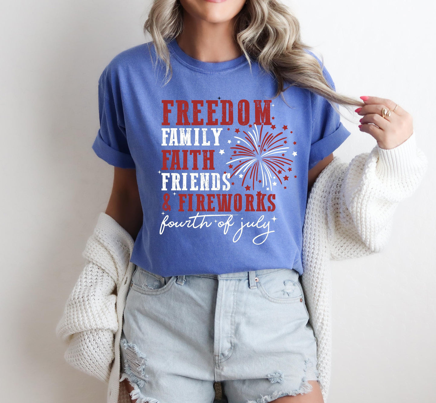 Fourth of July Shirt, Memorial Day Shirt, America Shirt, Comfort Colors™ Shirt, 4th of July Shirt, Coquette Mama Shirt