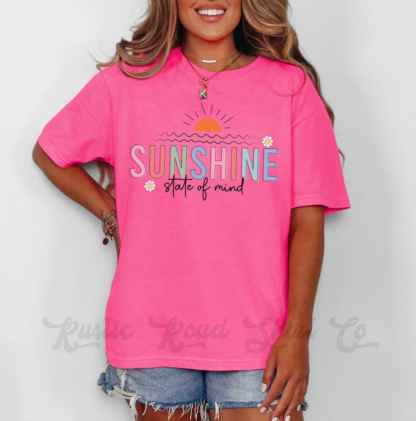 Sunshine State of Mind Shirt, Comfort Colors® Shirt, Country Concert Shirt, Summer Coquette Shirt, Oversized Shirt, Plus Sized Shirt