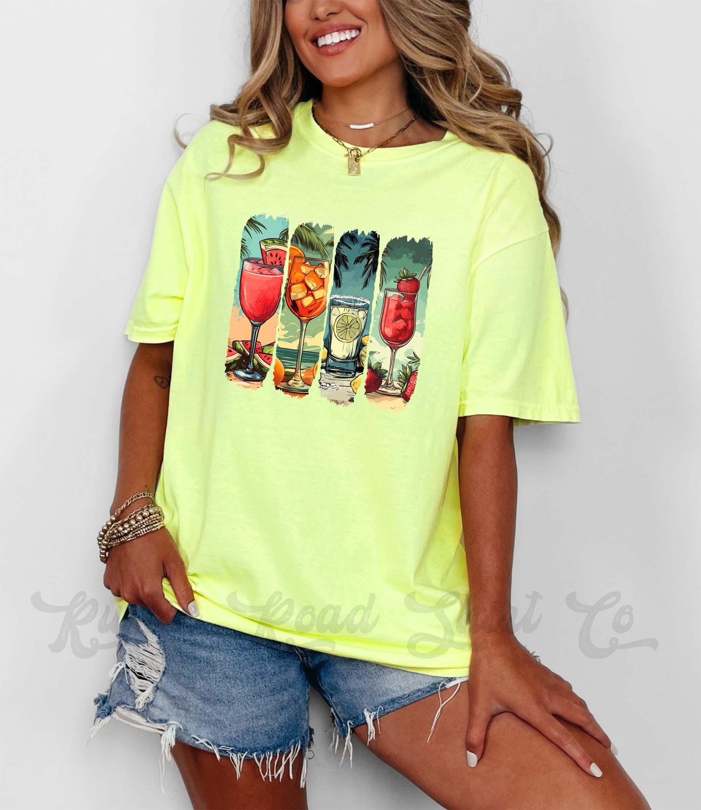 Summer Vibes Shirt, Comfort Colors® Shirt, Summer Vacation Shirt, Summer Coquette Shirt, Oversized Shirt, Plus Sized Shirt