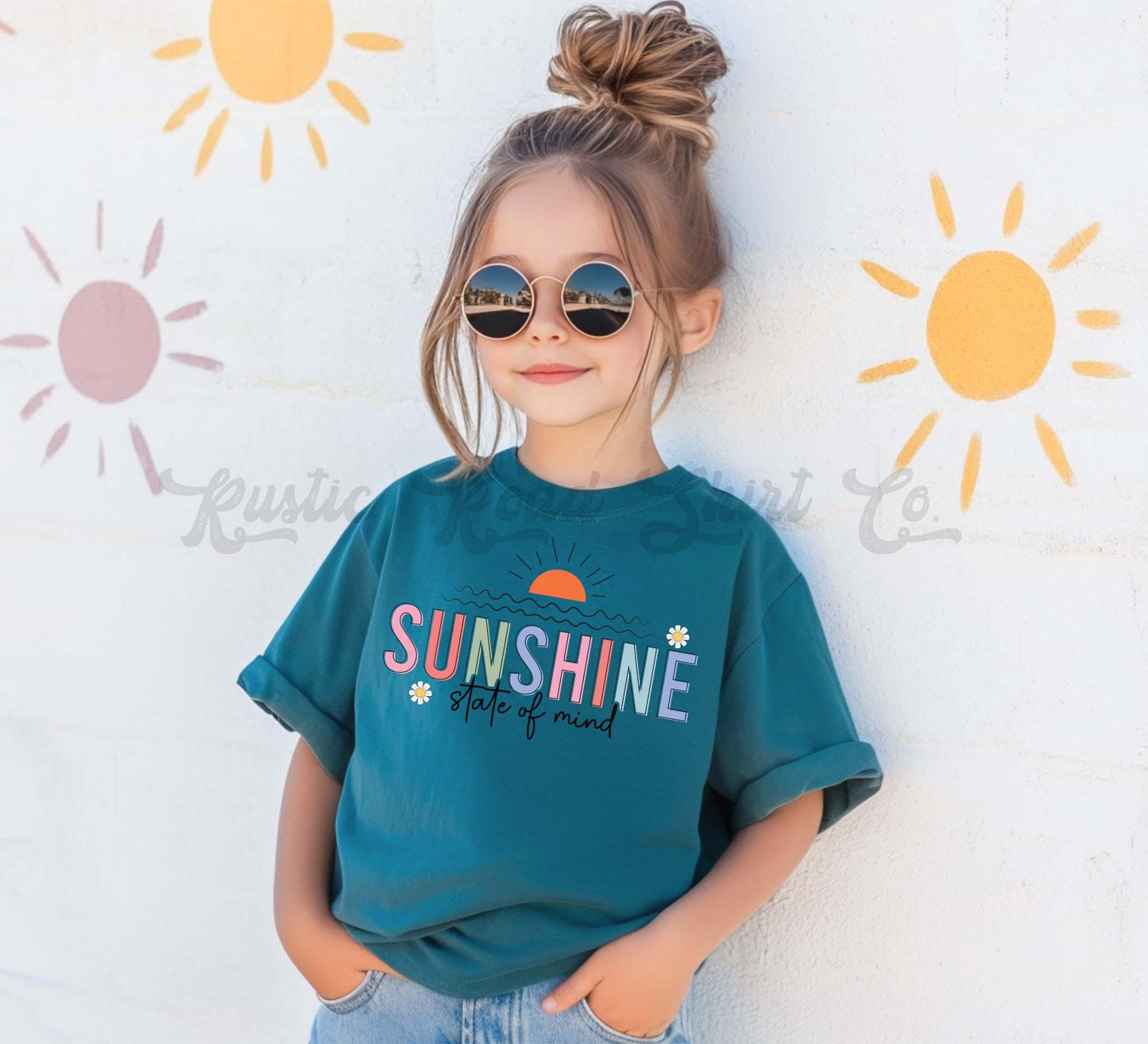 Sunshine State of Mind Shirt, Lake Girls Shirt, Summer Girls Shirt, Beach Vacation Shirt, Retro 90s shirt, Summer Vacation Shirt,