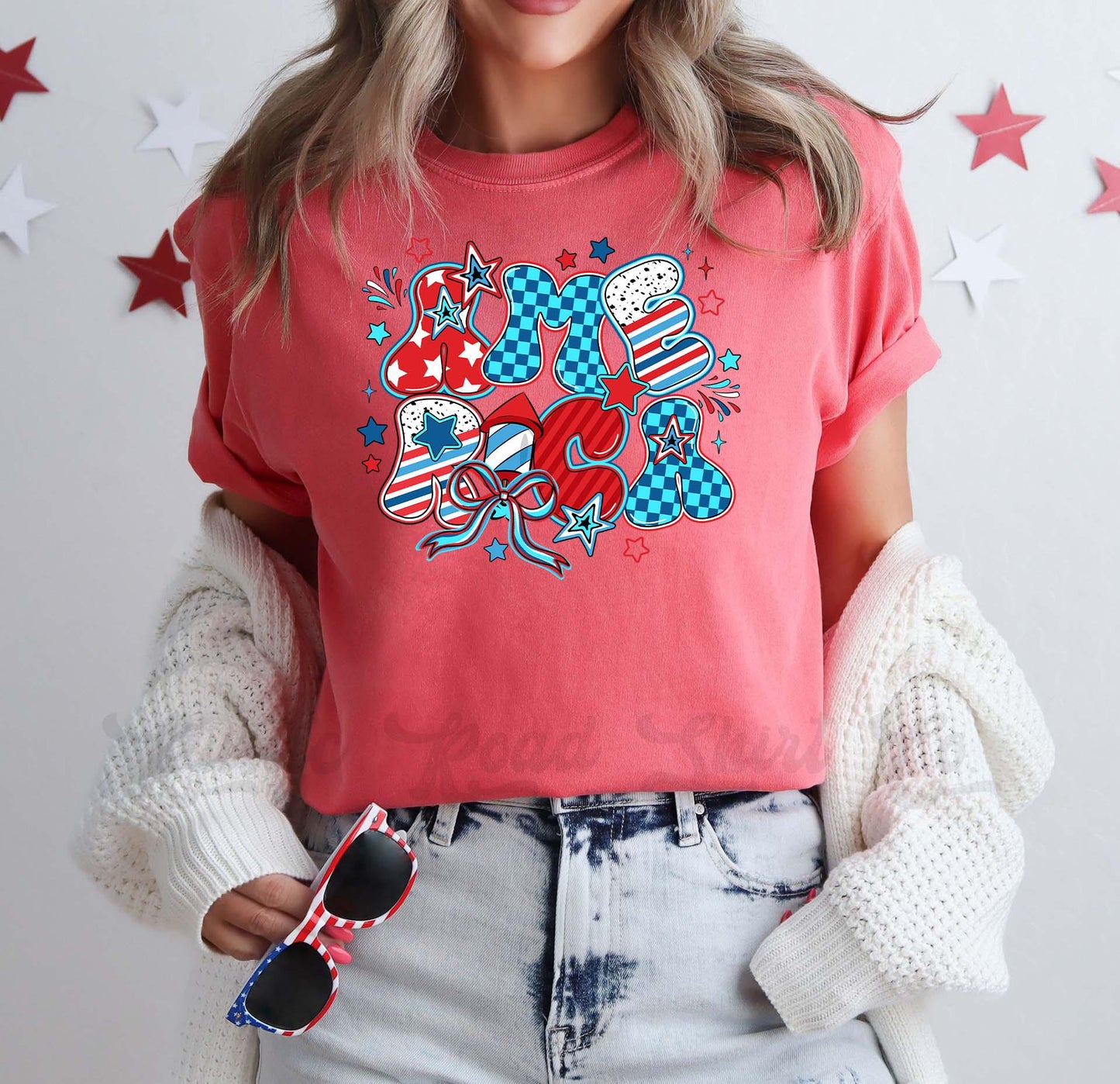 America Shirt, Fourth of July Shirt, Memorial Day Shirt, Comfort Colors™ Shirt, 4th of July Shirt,