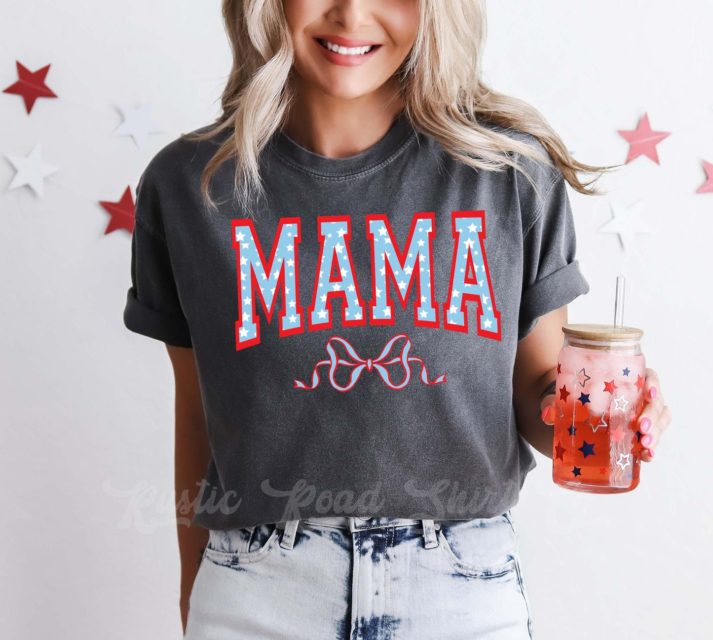 Mama 4th of July Shirt, Fourth of July Shirt, Memorial Day Shirt, Comfort Colors™ Shirt, 4th of July Shirt,