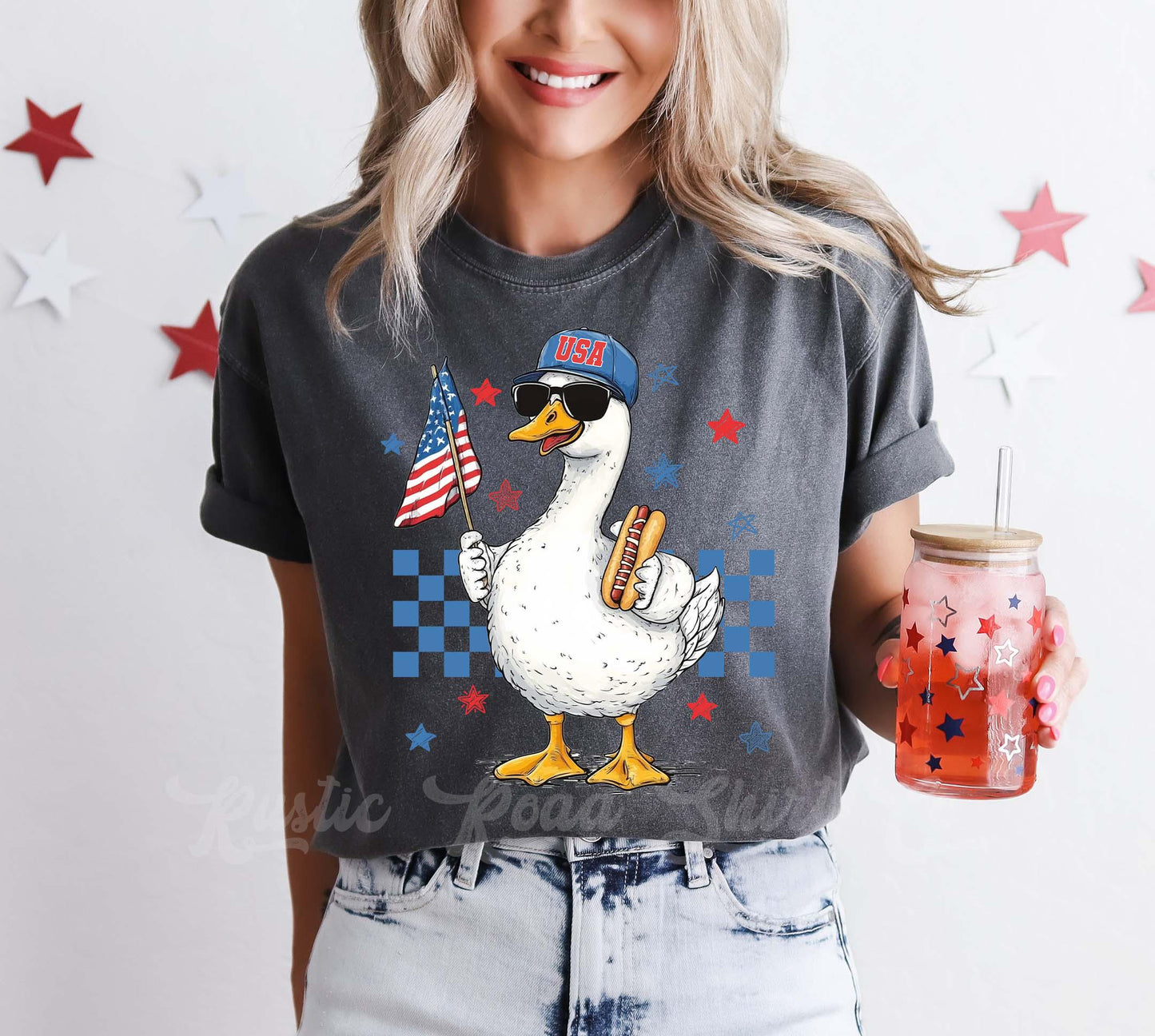 Goose 4th of July Shirt, Fourth of July Shirt, Memorial Day Shirt, Comfort Colors™ Shirt, 4th of July Shirt,