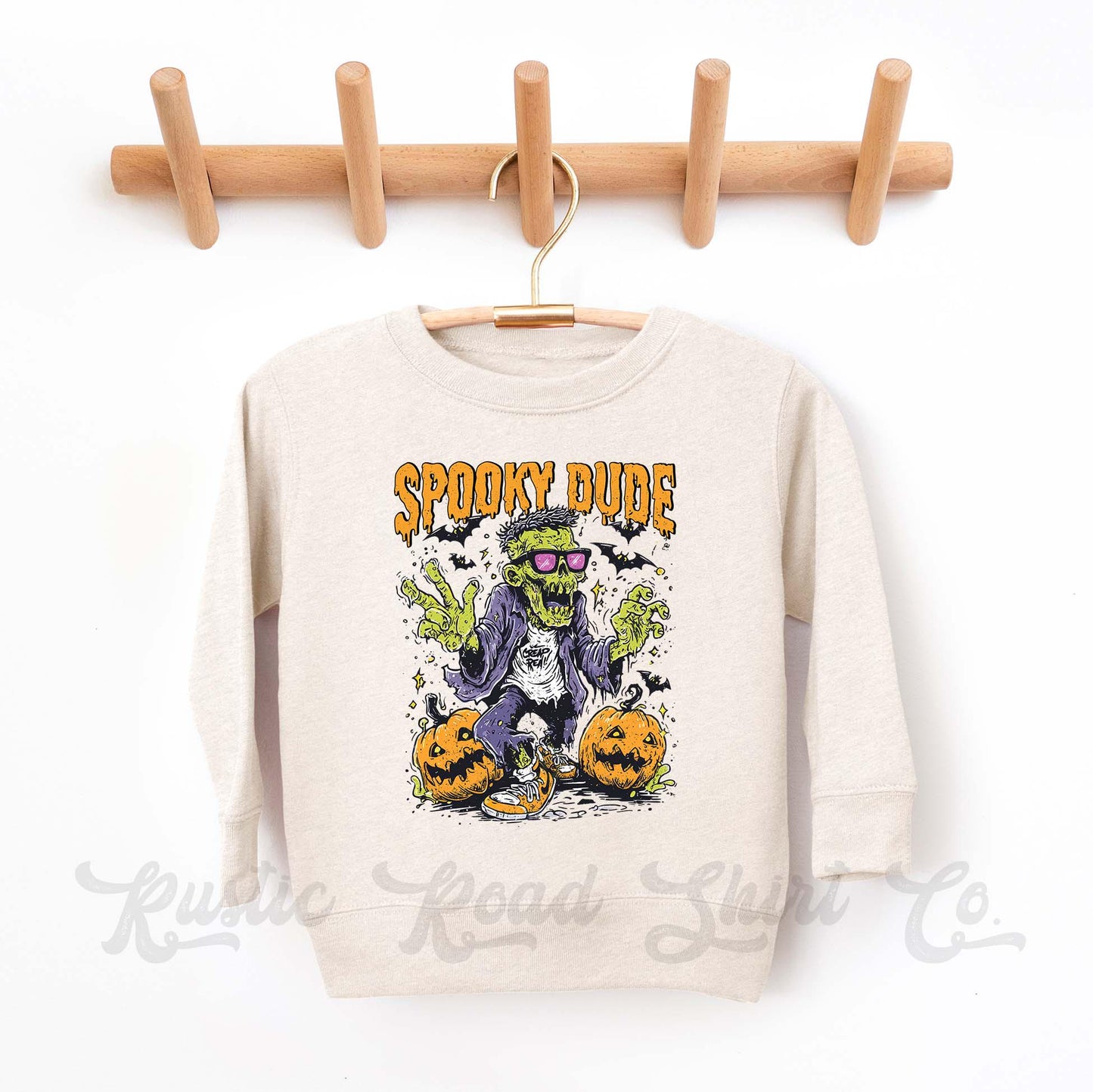 Spooky Dude Sweatshirt, Halloween Sweatshirt, Kids Halloween Sweatshirt, Retro Halloween Sweatshirt, Ghost Neon Shirt