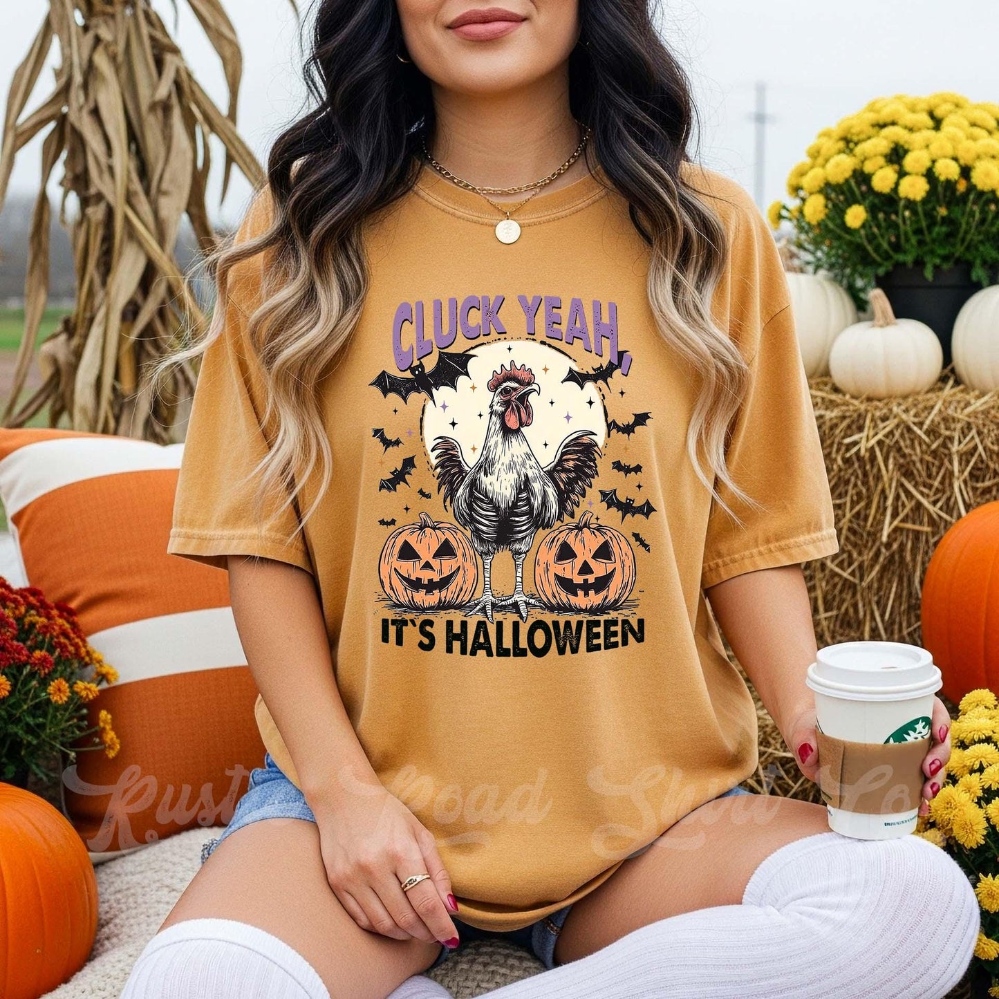 Chicken Halloween Shirt, Funny Halloween Shirt, Comfort Colors Halloween Shirt, Womens Halloween Shirt