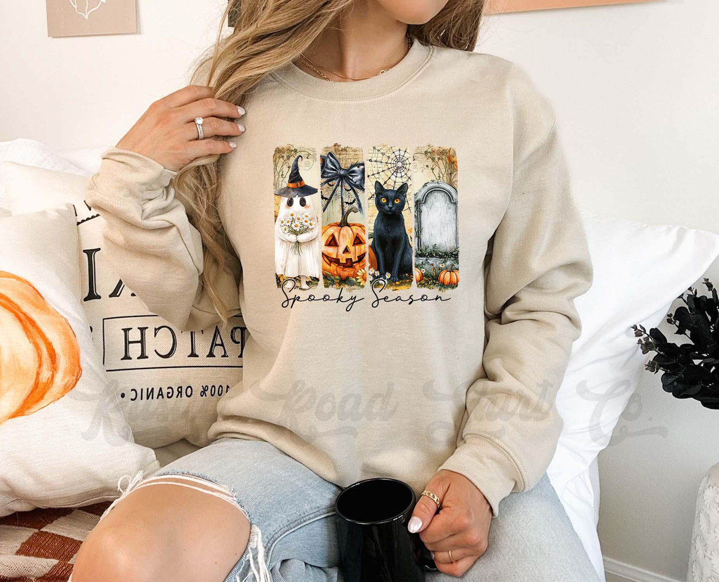 Cat Halloween Sweatshirt, Halloween Sweatshirt, Vintage Halloween Sweatshirt, Retro Halloween Sweatshirt, Toddler Halloween Sweatshirt