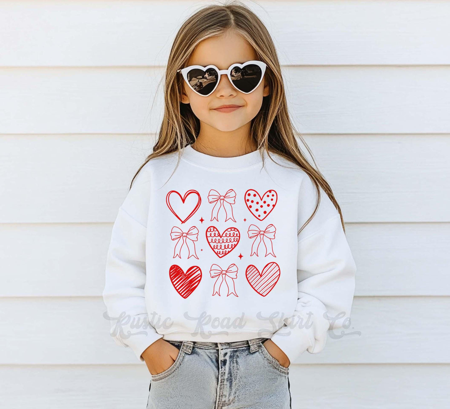 Heart Sweatshirt, Girls Valentines Sweatshirt, Kids Valentines Day Shirt, Funny Valentines Day Shirt
