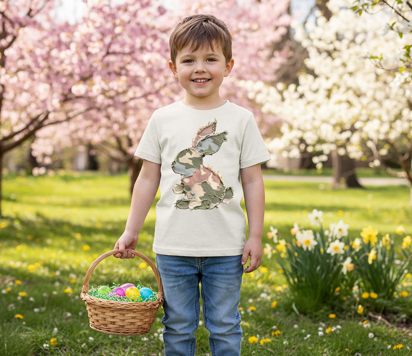 Boys Camo Easter Shirt, Camo Bunny Shirt, Toddler Easter Outfit, Easter Basket Gift
