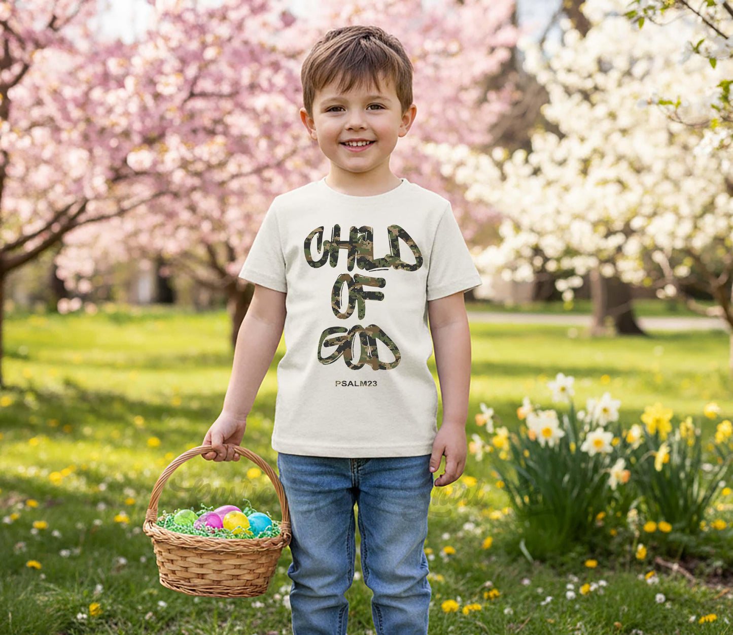 Child of God Shirt, Camo Easter Shirt, Toddler Easter Outfit, Easter Basket Gift