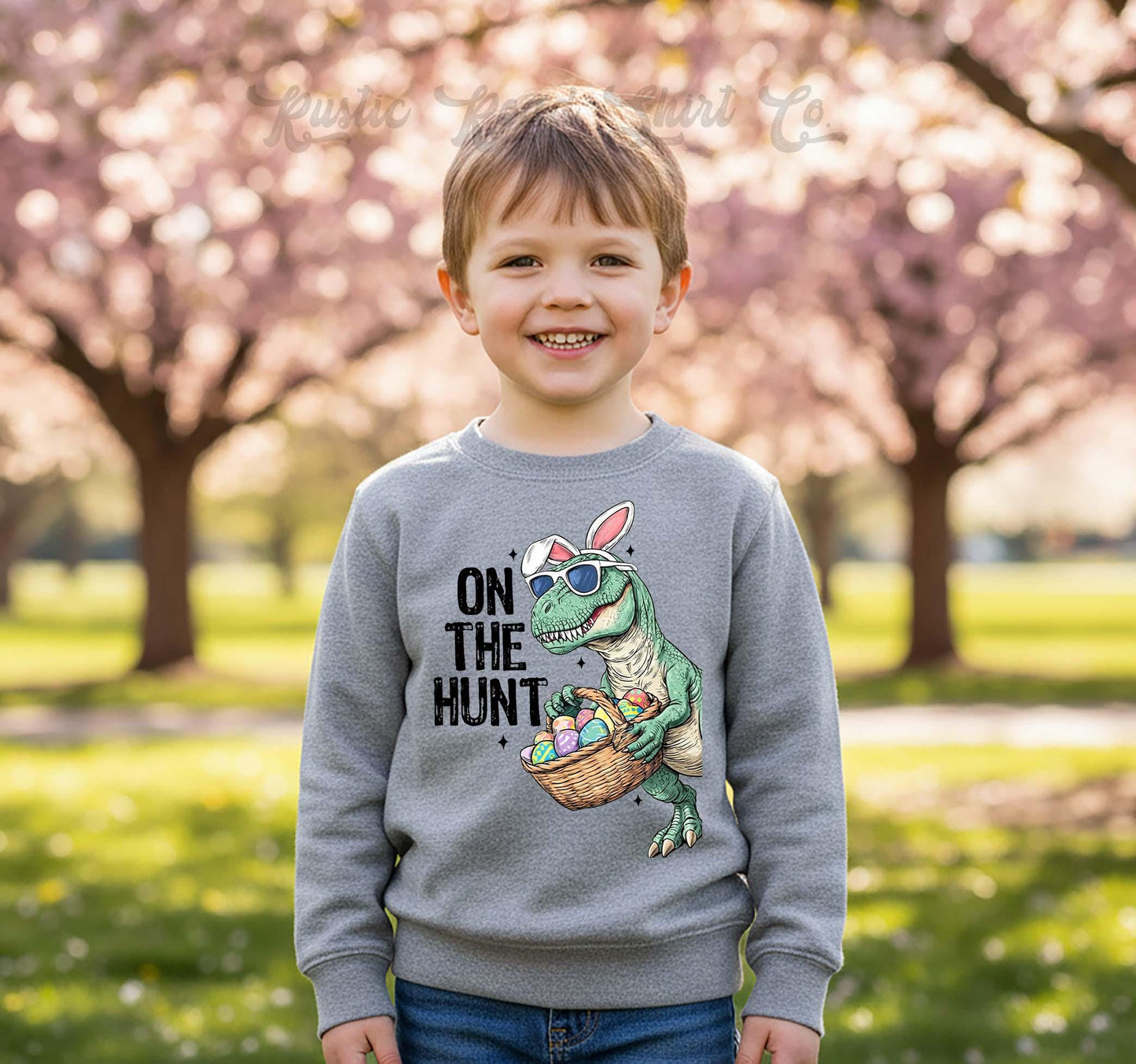 Dinosaur Easter Sweatshirt, Boys Easter Sweatshirt, Toddler Easter Outfit, Boy Easter Shirt, Easter Basket Gift