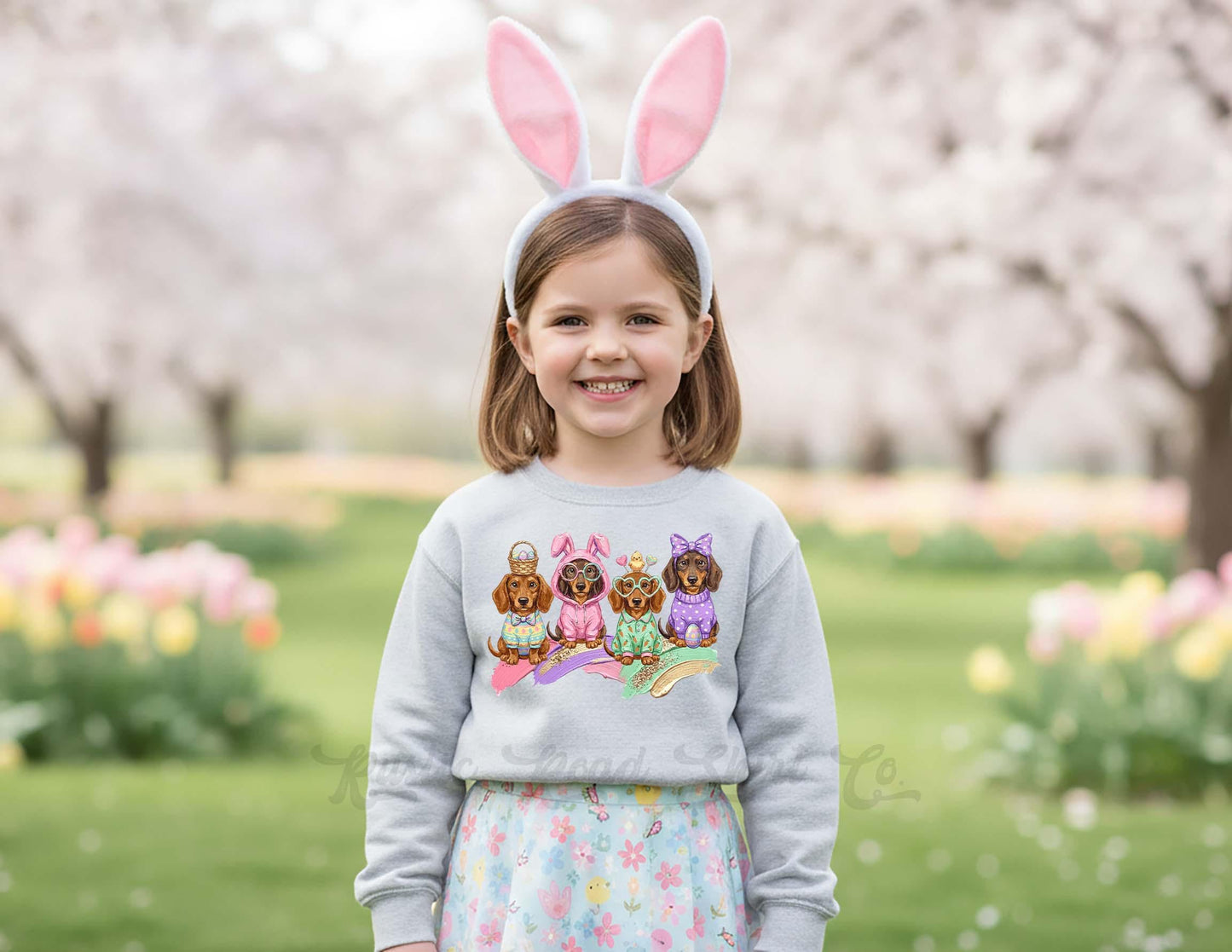 Dachshund Sweatshirt, Dog Easter Sweatshirt, Toddler Easter Outfit, Easter Basket Gift
