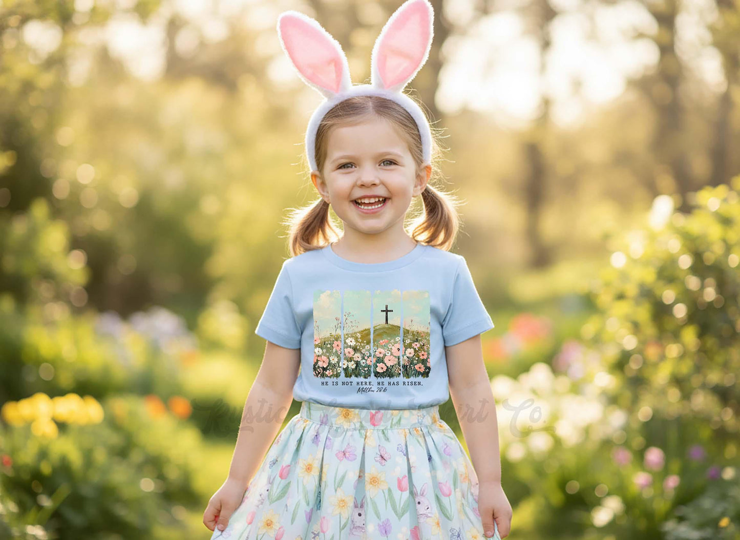 He is Risen Easter Shirt, Girls Easter T-Shirt, Toddler Easter Outfit, Easter Basket Gift
