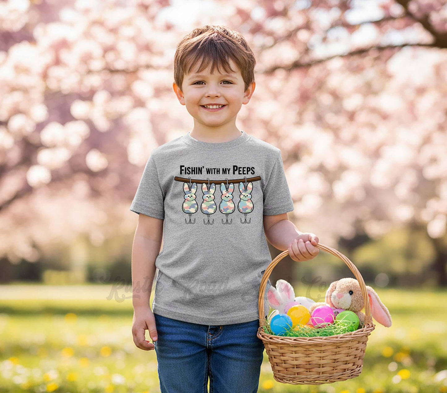 Boys Easter Shirt, Fishing Easter T-shirt, Toddler Easter Outfit, Easter Basket Gift