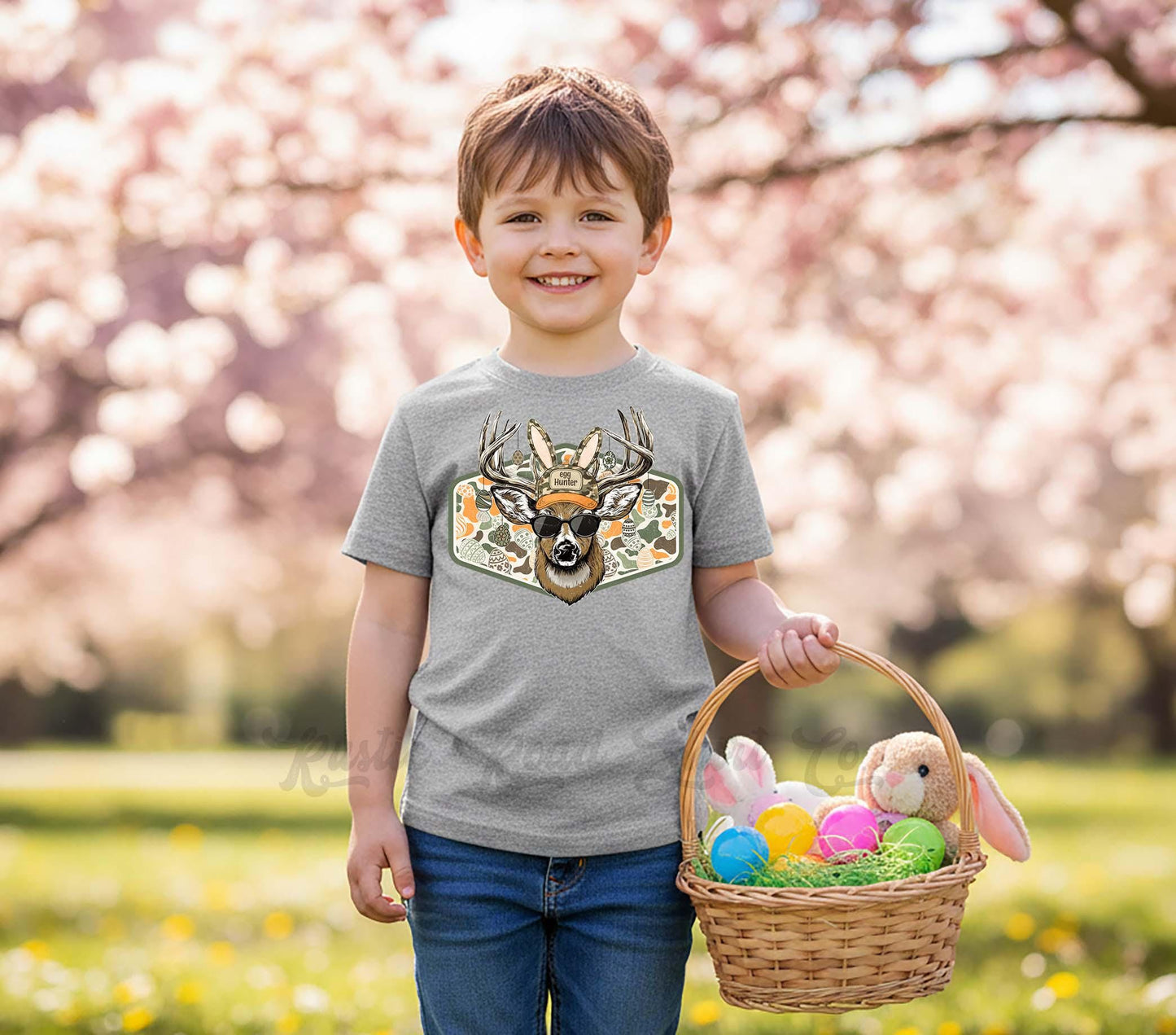 Boys Easter Shirt, Hunting Easter T-shirt, Toddler Easter Outfit, Easter Basket Gift