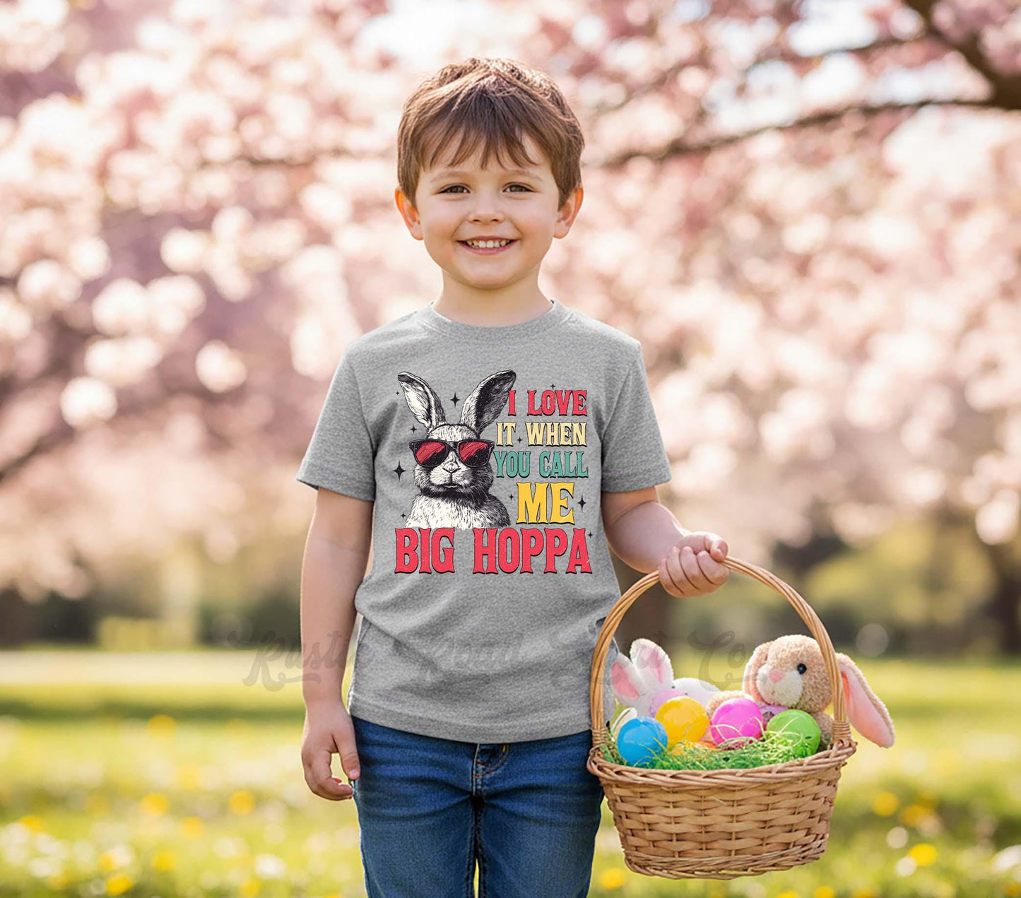 Boys Easter Shirt, Hoppa Easter T-shirt, Toddler Easter Outfit, Easter Basket Gift