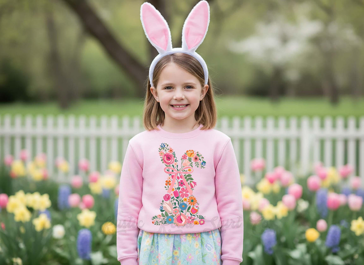 Easter Bunny Sweatshirt, Spring Girls Easter Sweatshirt, Toddler Easter Outfit, Easter Basket Gift