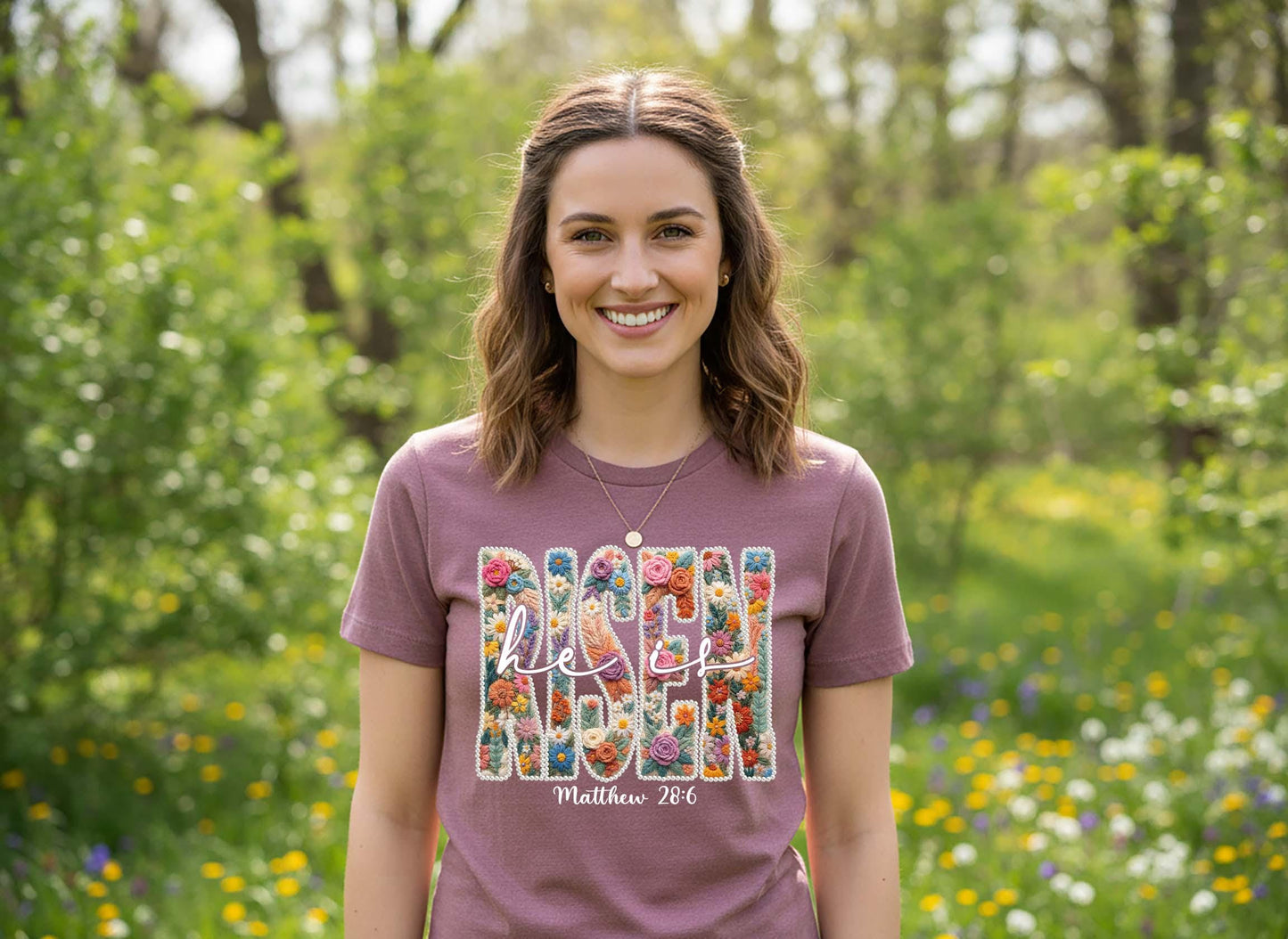 He is Risen Shirt, Christian Jesus Easter Shirt, Women's Easter Shirt, Family Easter Shirt