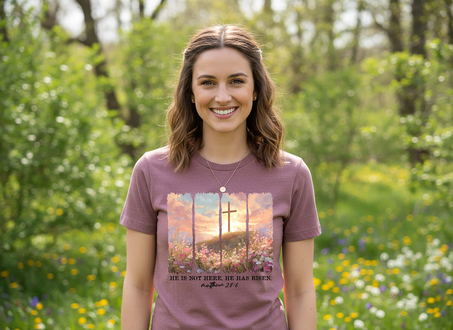 He is Risen Shirt, Religious Easter Shirt, Women's Easter Shirt, Family Easter Shirt