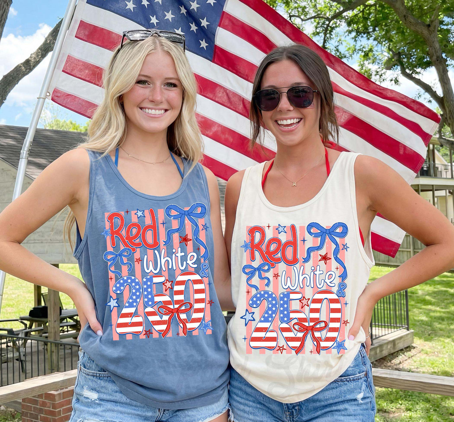 Red White and 250 Tank Top, 4th of July Tank Top, Comfort Colors Tank Top