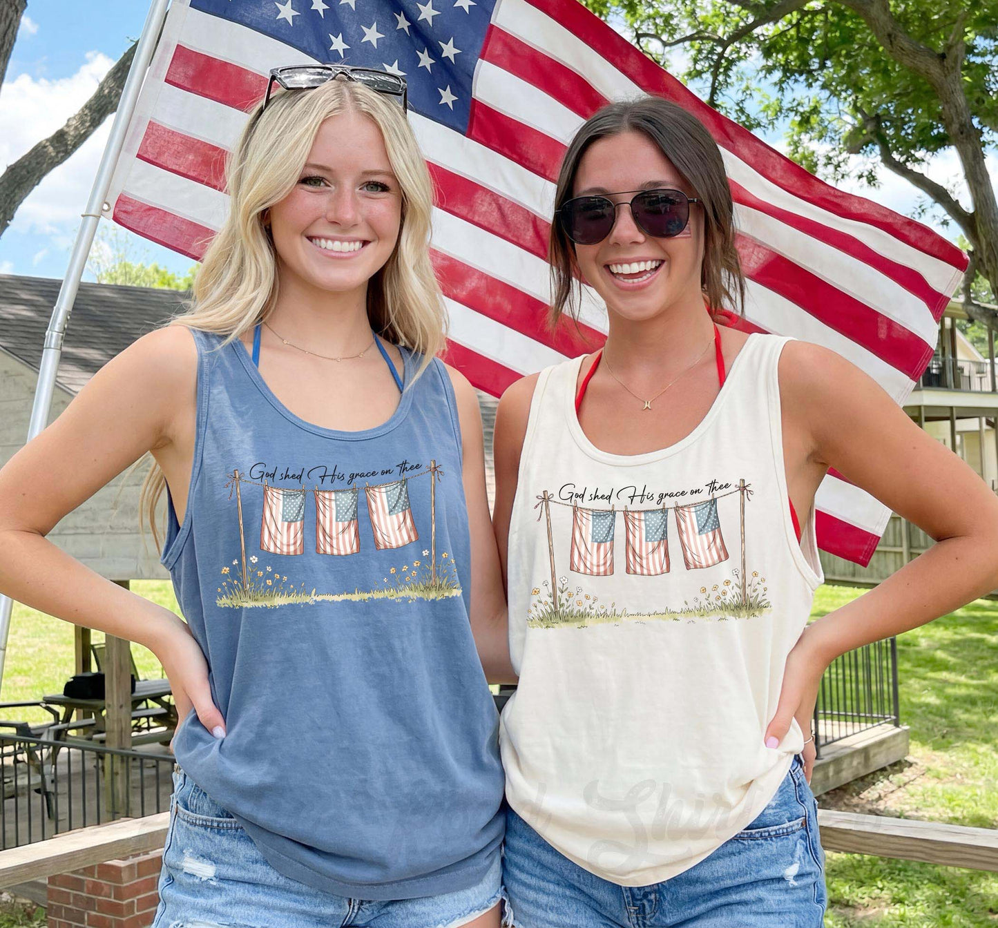 Christian 4th of July Tank Top, Patriotic Fourth of July Tank, Comfort Colors Tank